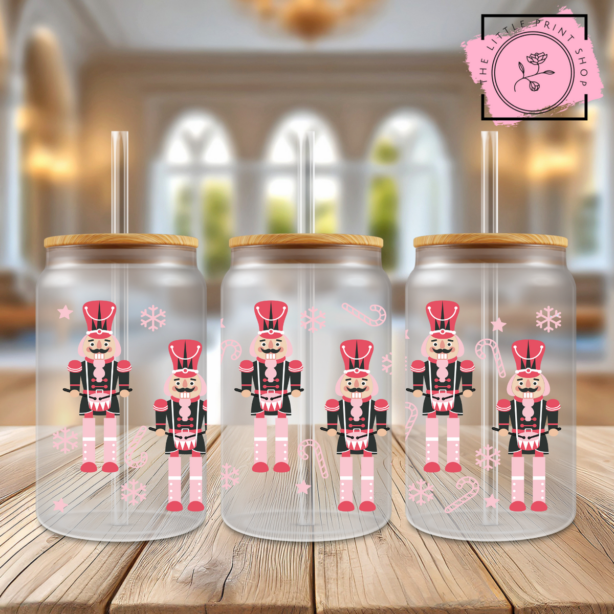 Crackers - 16oz Libbey Glass Printed UV DTF Wrap