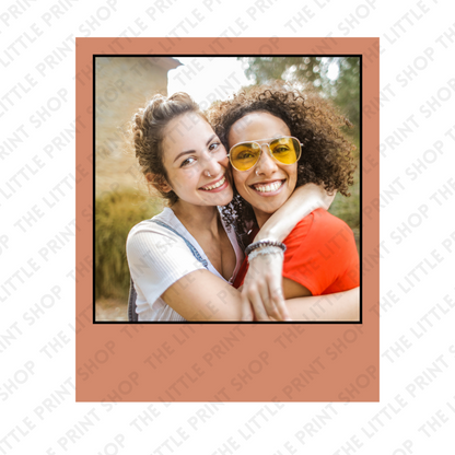 Tan Polaroid - Plain or Add Message - UV DTF 3 inch Decals