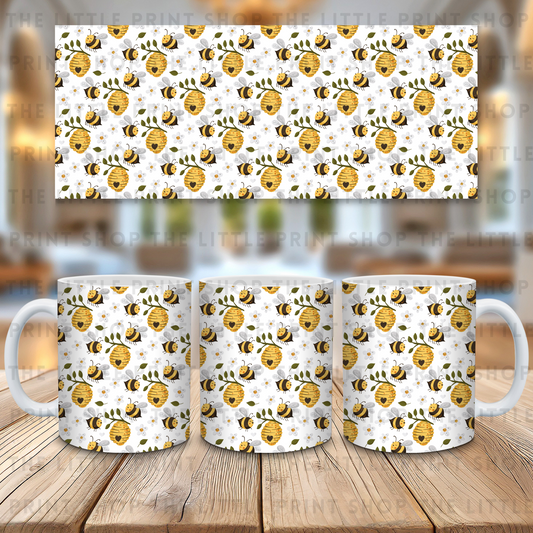 Bumble Bees - 11oz Sublimation Wrap