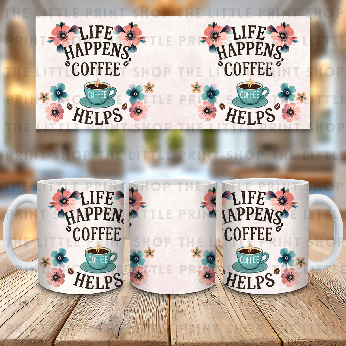Coffee Helps - 11oz Sublimation Wrap