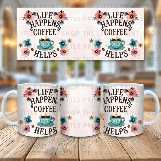Coffee Helps - 11oz Sublimation Wrap