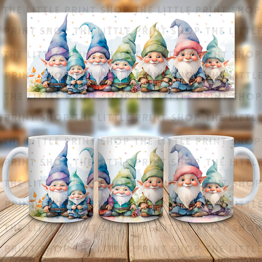 Gnome Family - 11oz Sublimation Wrap