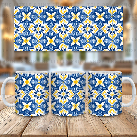 Blue Pattern - 11oz Sublimation Wrap