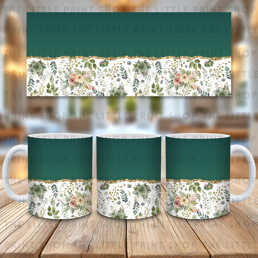 Green Pattern - 11oz Sublimation Wrap
