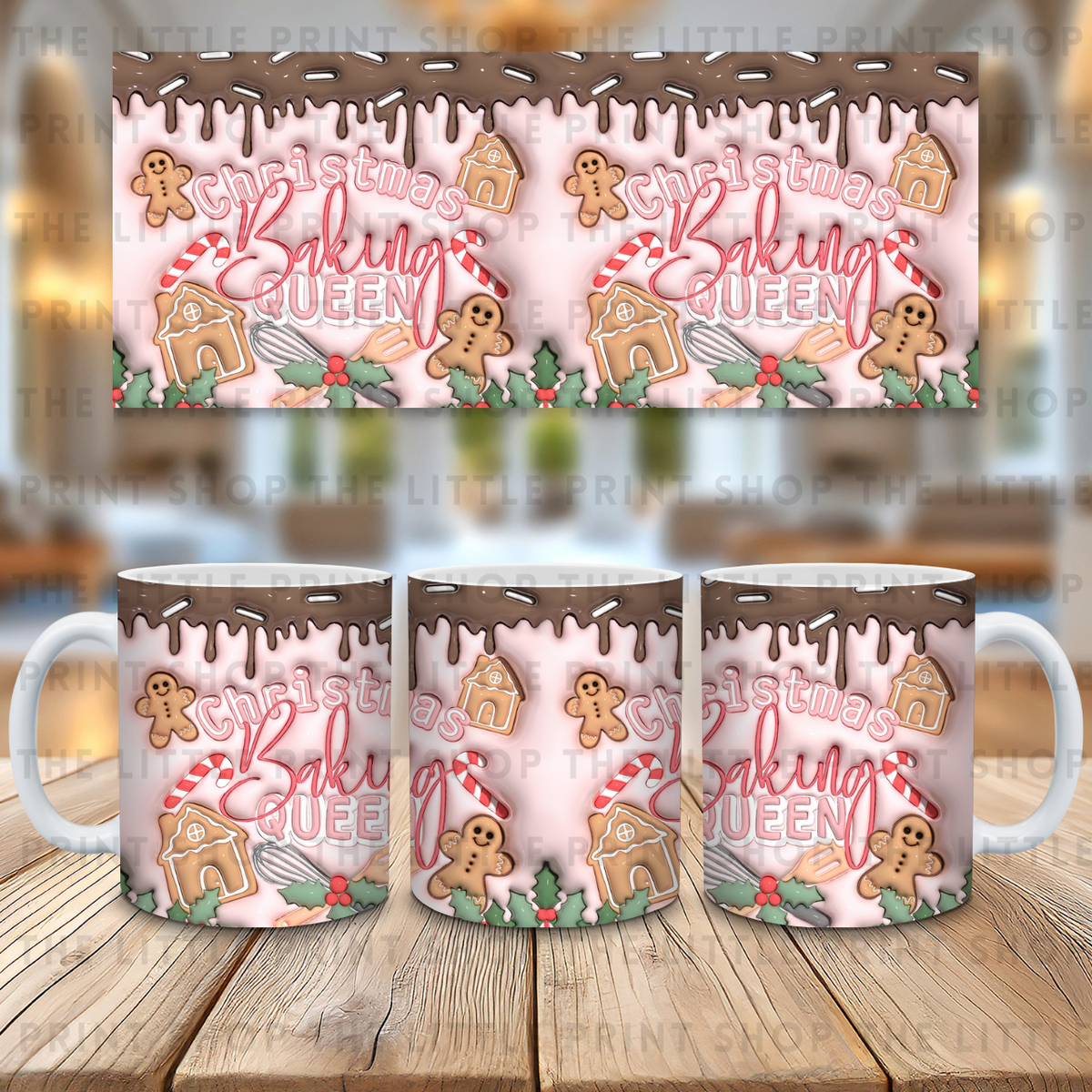 Inflated Baking Queen - 11oz Sublimation Wrap