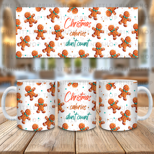 Christmas Calories - 11oz Sublimation Wrap