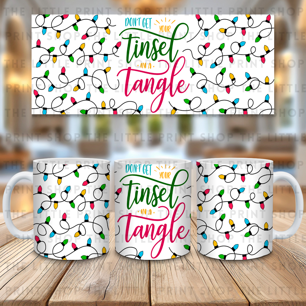 Tinsel Tangle - 11oz Sublimation Wrap