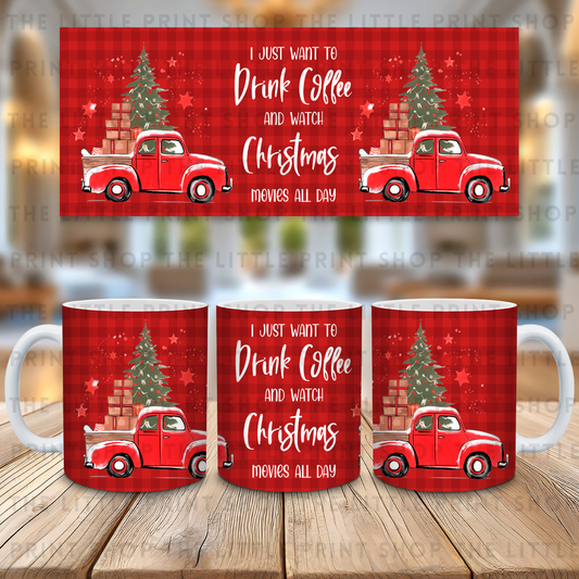 Drink Coffee - 11oz Sublimation Wrap