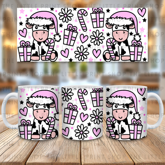 Pink Cow - 11oz Sublimation Wrap