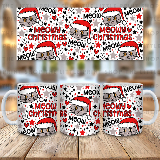 Meowy Christmas - 11oz Sublimation Wrap