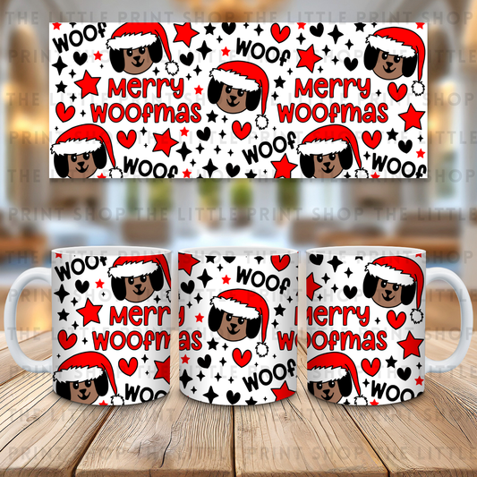 Merry Woofmas - 11oz Sublimation Wrap