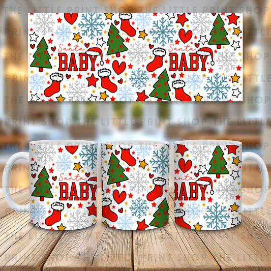 Santa Baby - 11oz Sublimation Wrap