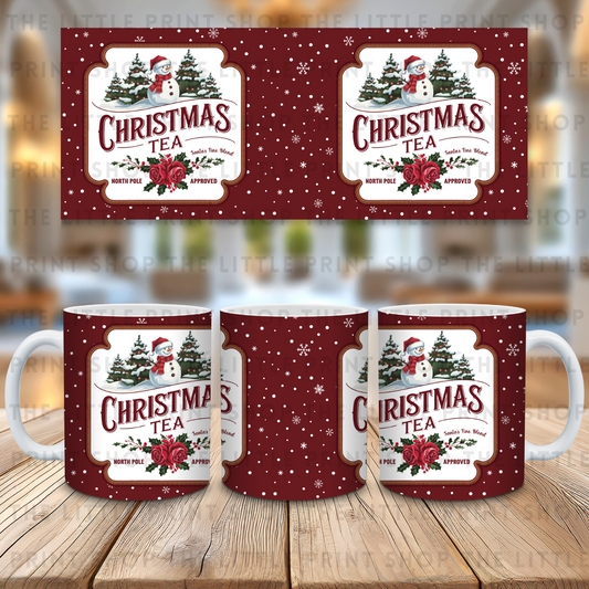 Christmas Tea - 11oz Sublimation Wrap
