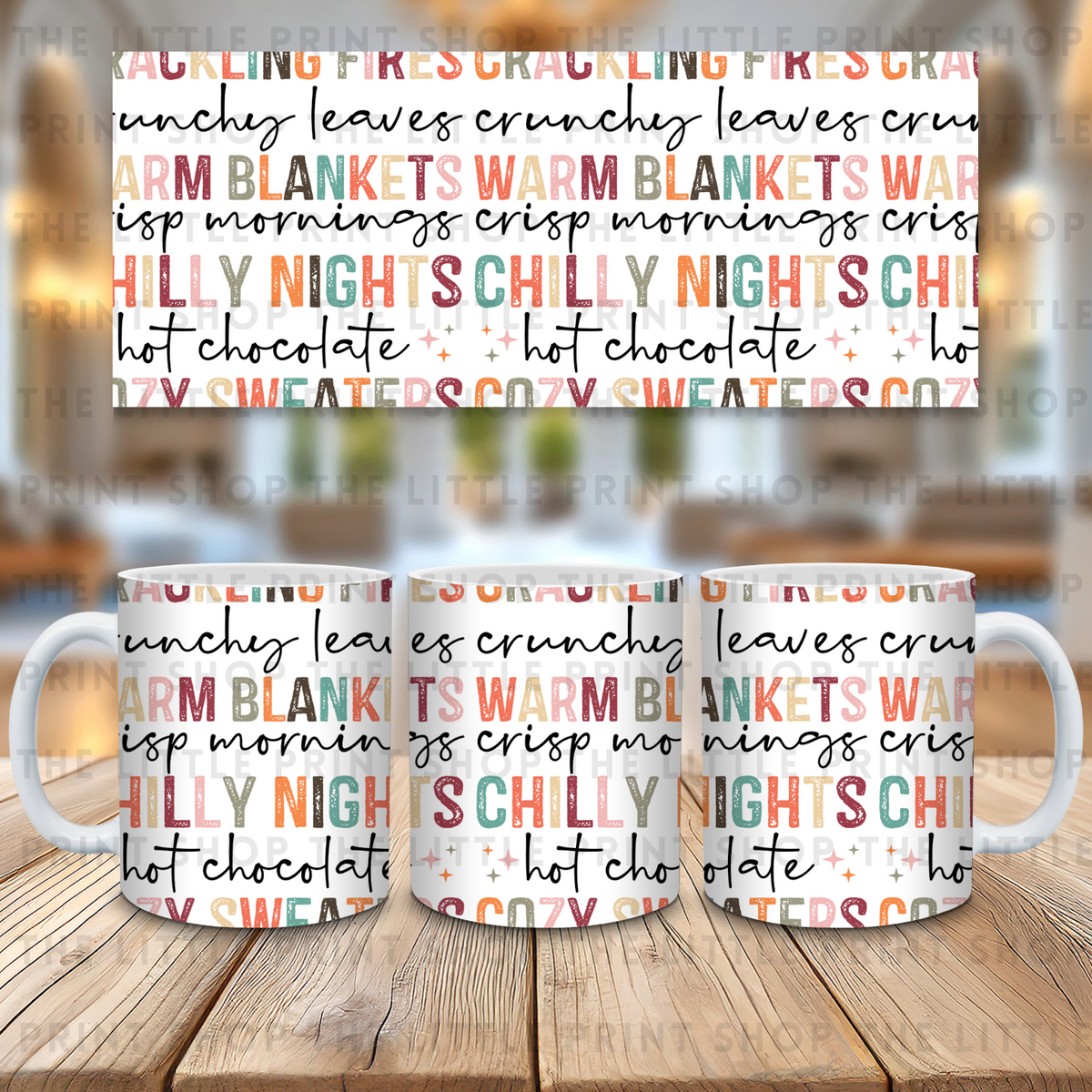 Cozy Nights - 11oz Sublimation Wrap