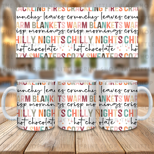 Cozy Nights - 11oz Sublimation Wrap