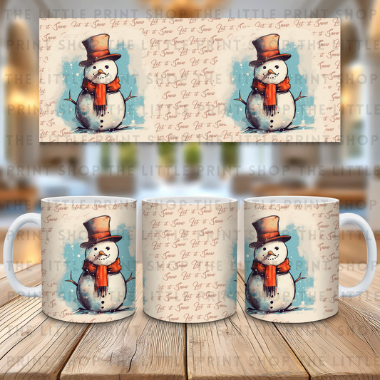 Snowman - 11oz Sublimation Wrap
