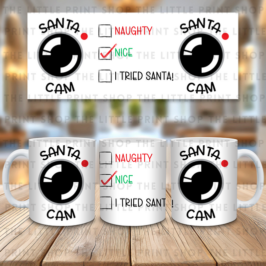 Santa Cam - Nice - 11oz Sublimation Wrap