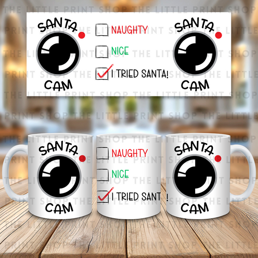 Santa Cam - Tried - 11oz Sublimation Wrap