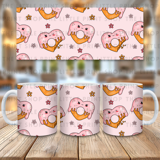 Donut Hearts - 11oz Sublimation Wrap