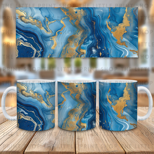 Blue Marble - 11oz Sublimation Wrap