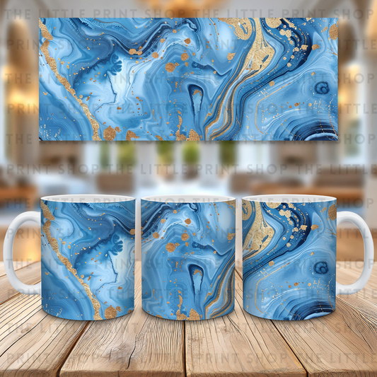 Blue Marble - 11oz Sublimation Wrap