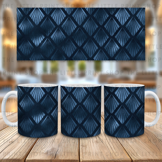 Blue Shells - 11oz Sublimation Wrap