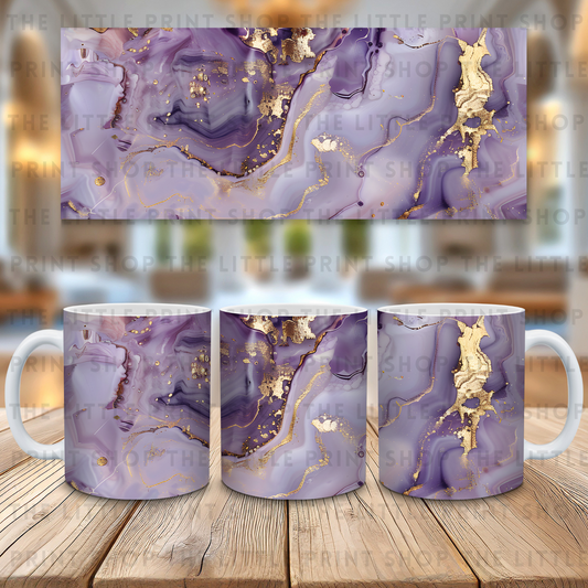 Purple Marble - 11oz Sublimation Wrap