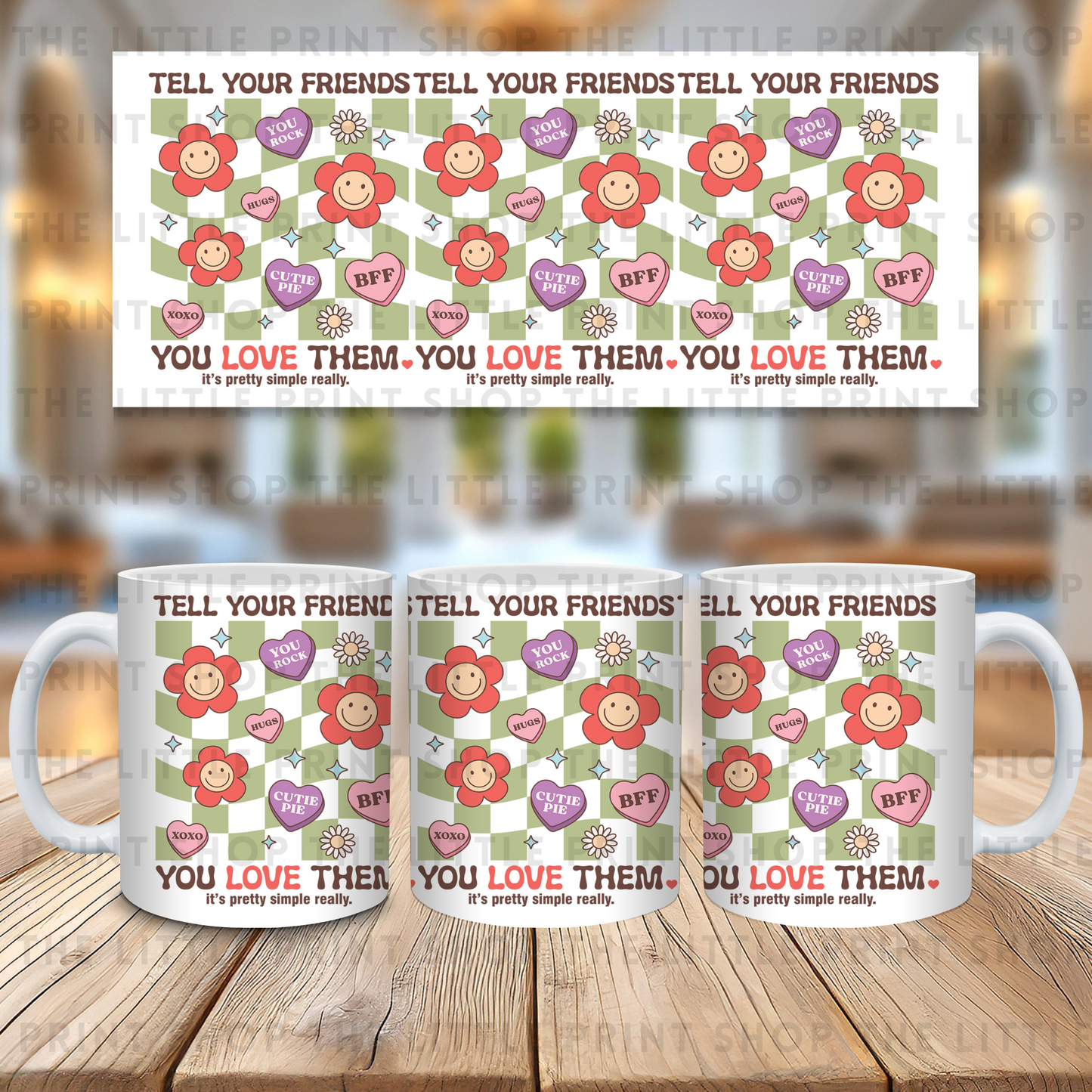 Tell Your Friends - 11oz Sublimation Wrap
