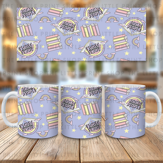 Books Over People - 11oz Sublimation Wrap