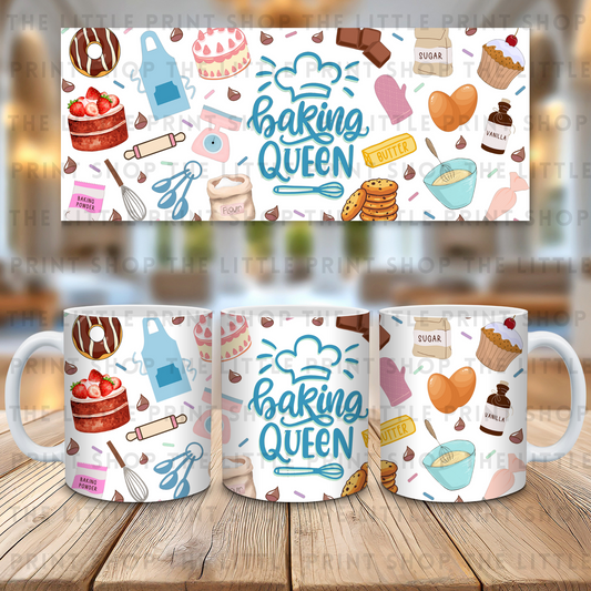 Baking Queen - 11oz Sublimation Wrap