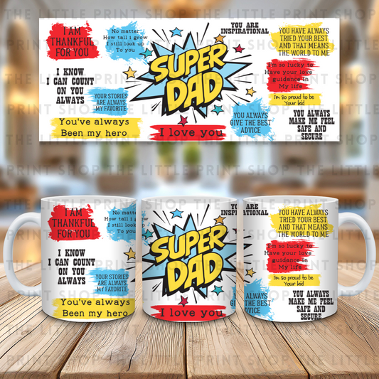 Super Dad - 11oz Sublimation Wrap