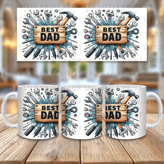 Best Dad - 11oz Sublimation Wrap