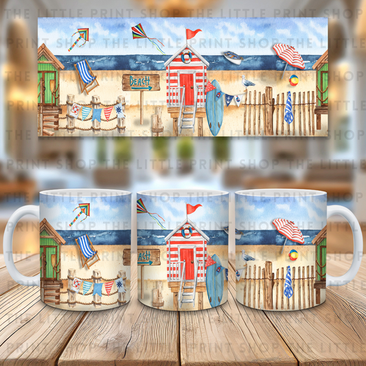 Beach Huts - 11oz Sublimation Wrap