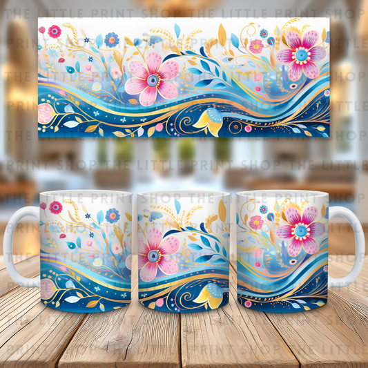 Swirls - 11oz Sublimation Wrap