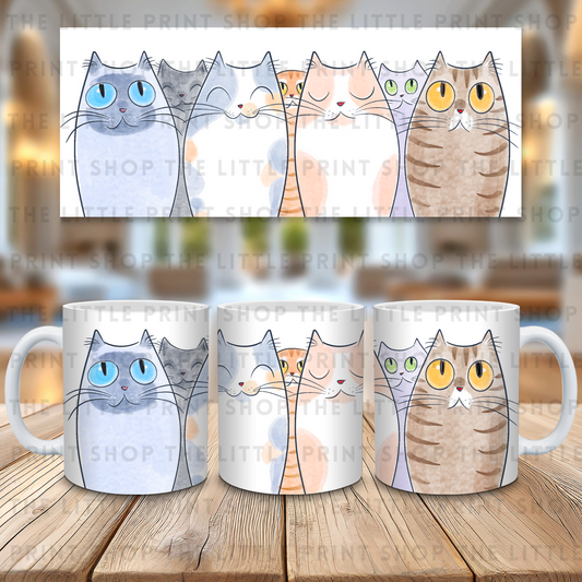 Cats - 11oz Sublimation Wrap