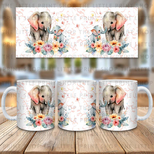 Elephants - 11oz Sublimation Wrap