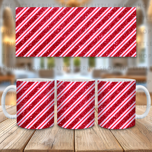 Red Glitter - 11oz Sublimation Wrap