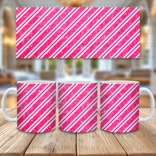 Pink Glitter - 11oz Sublimation Wrap