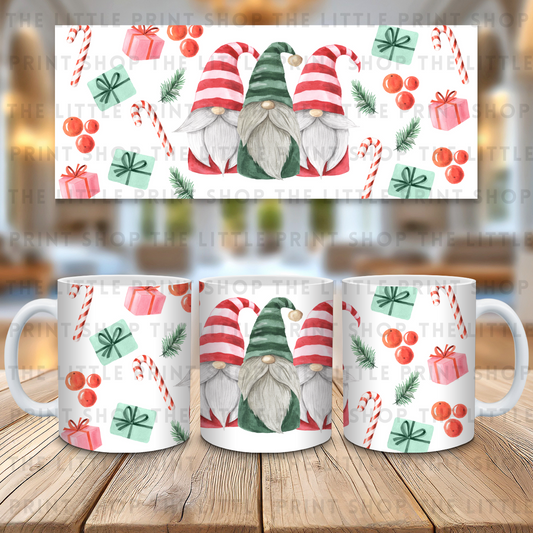 Christmas Gonks - 11oz Sublimation Wrap
