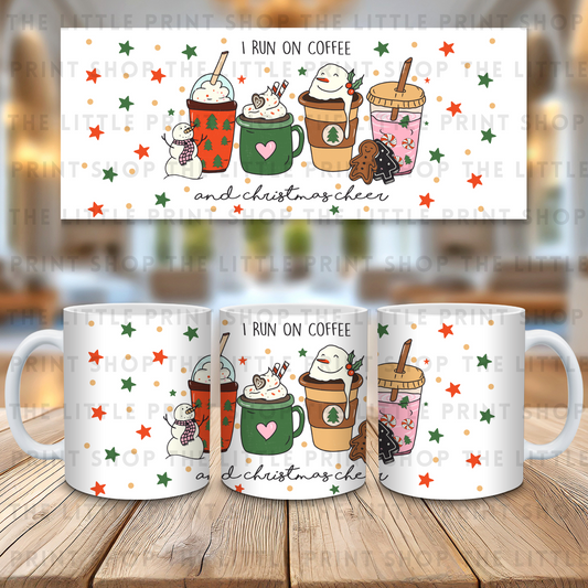 Run On Coffee - 11oz Sublimation Wrap
