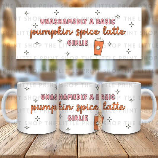 Pumpkin Spice Latte Basic - 11oz Sublimation Wrap