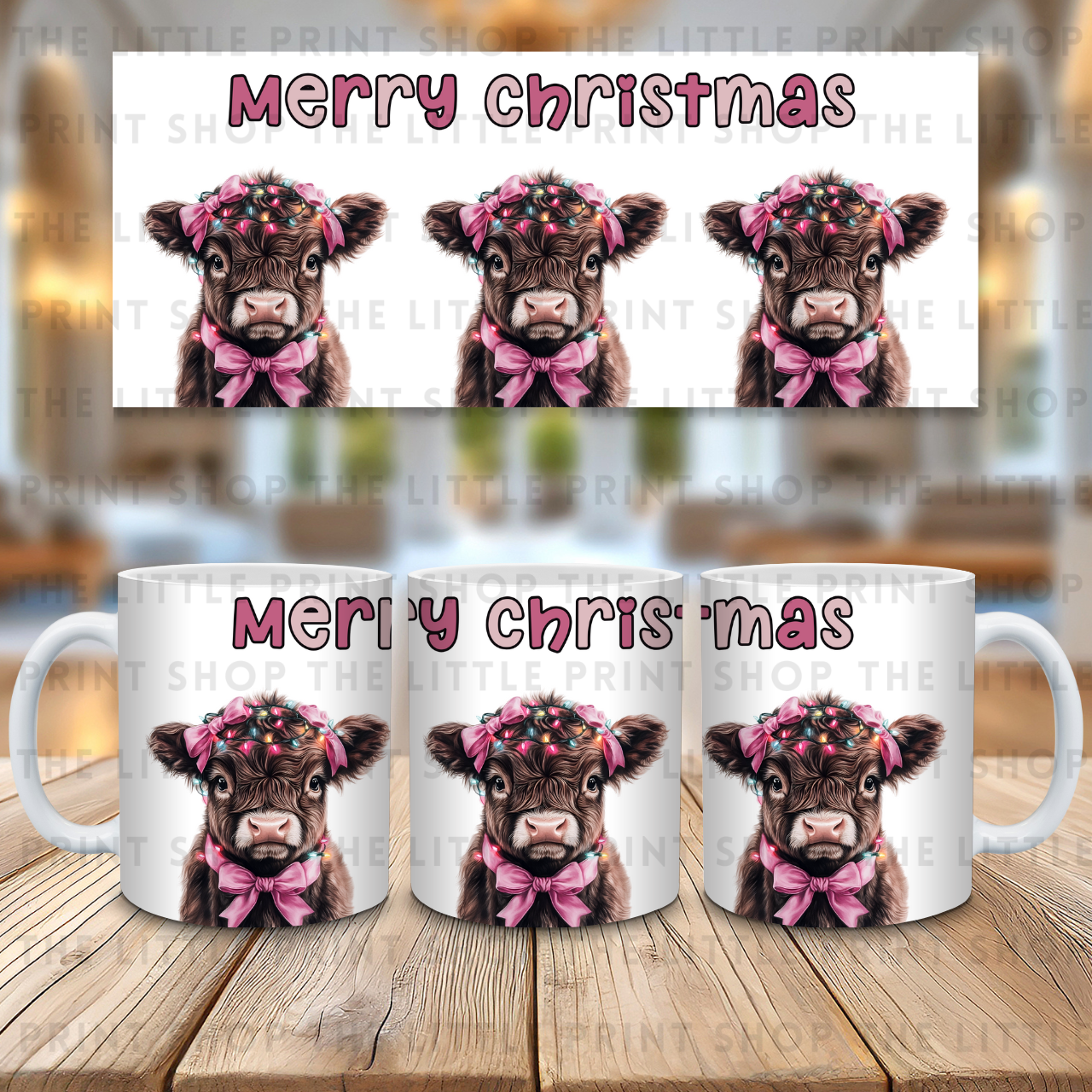 Merry Christmas - 11oz Sublimation Wrap