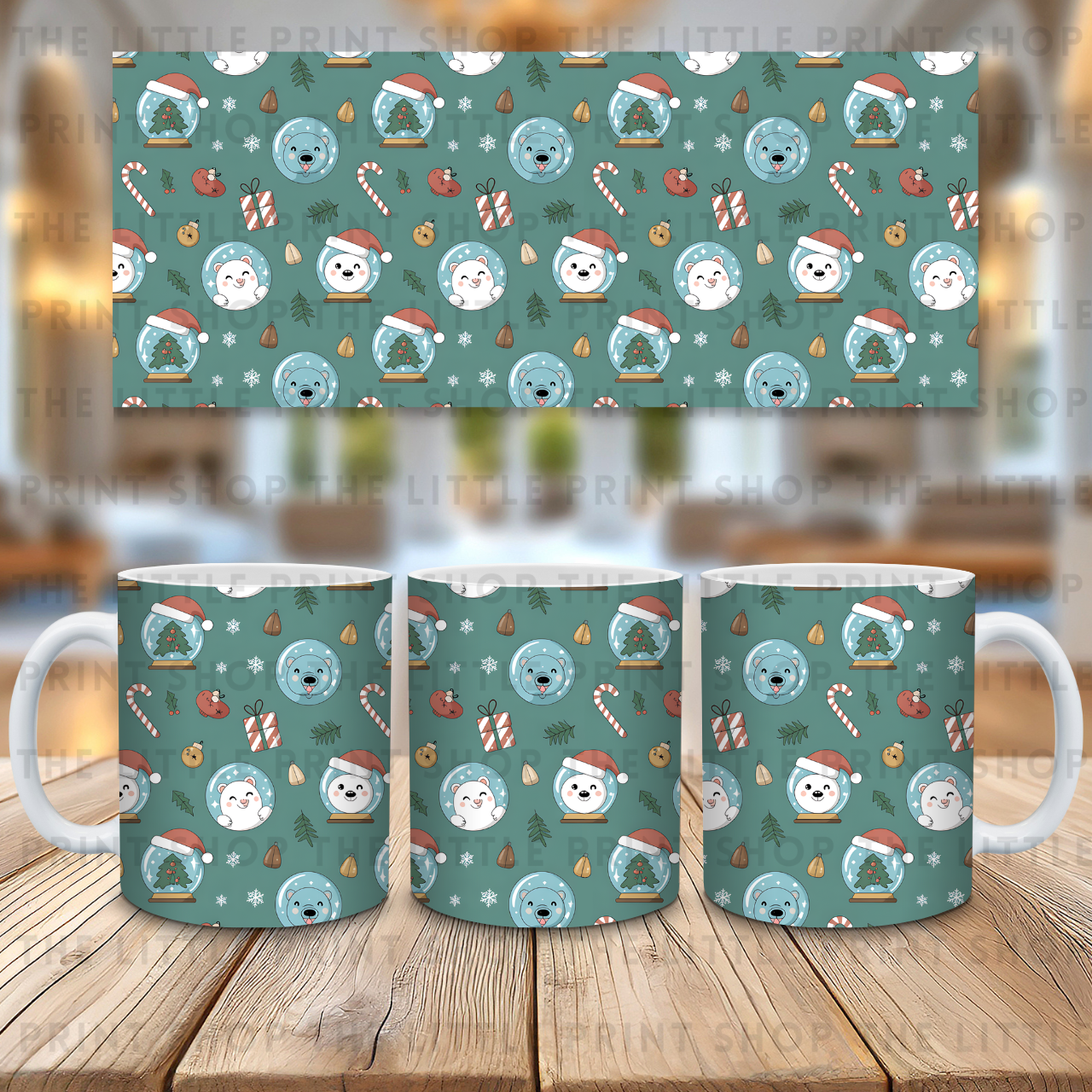 Christmas Pattern - 11oz Sublimation Wrap