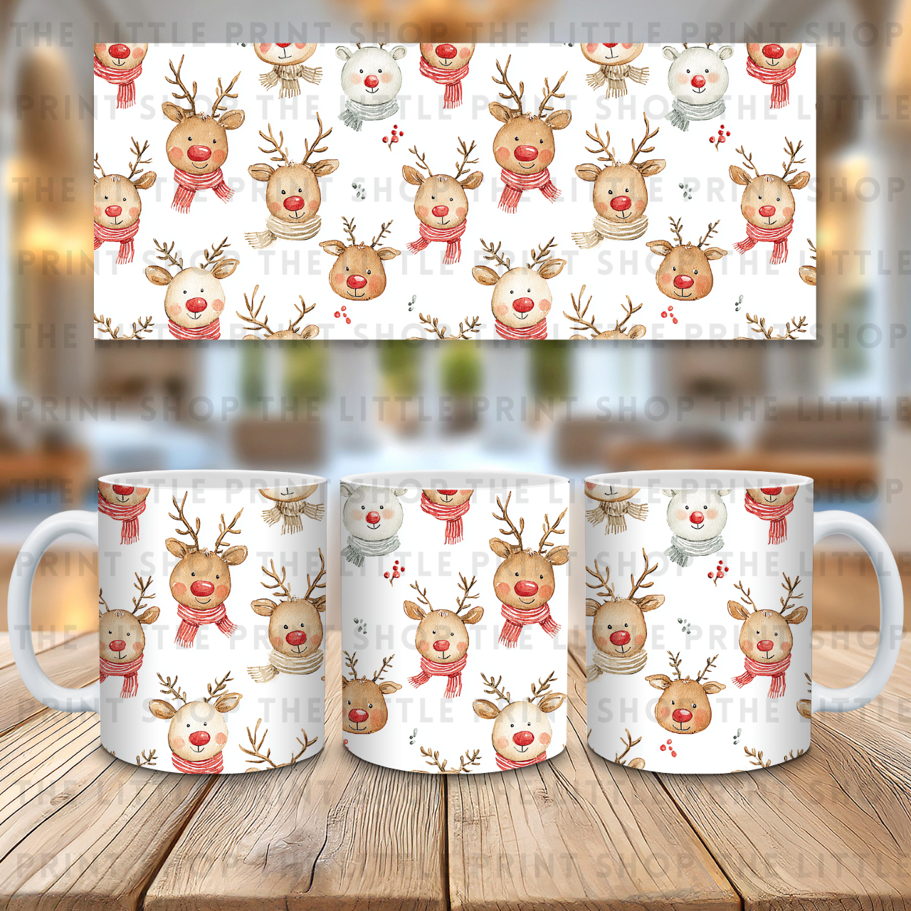 Christmas Reindeers - 11oz Sublimation Wrap