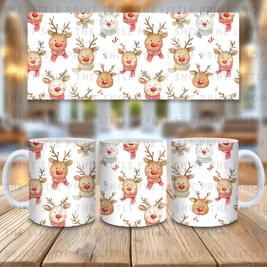Christmas Reindeers - 11oz Sublimation Wrap
