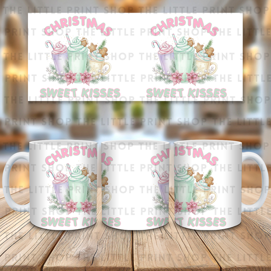 Christmas Sweet Kisses - 11oz Sublimation Wrap