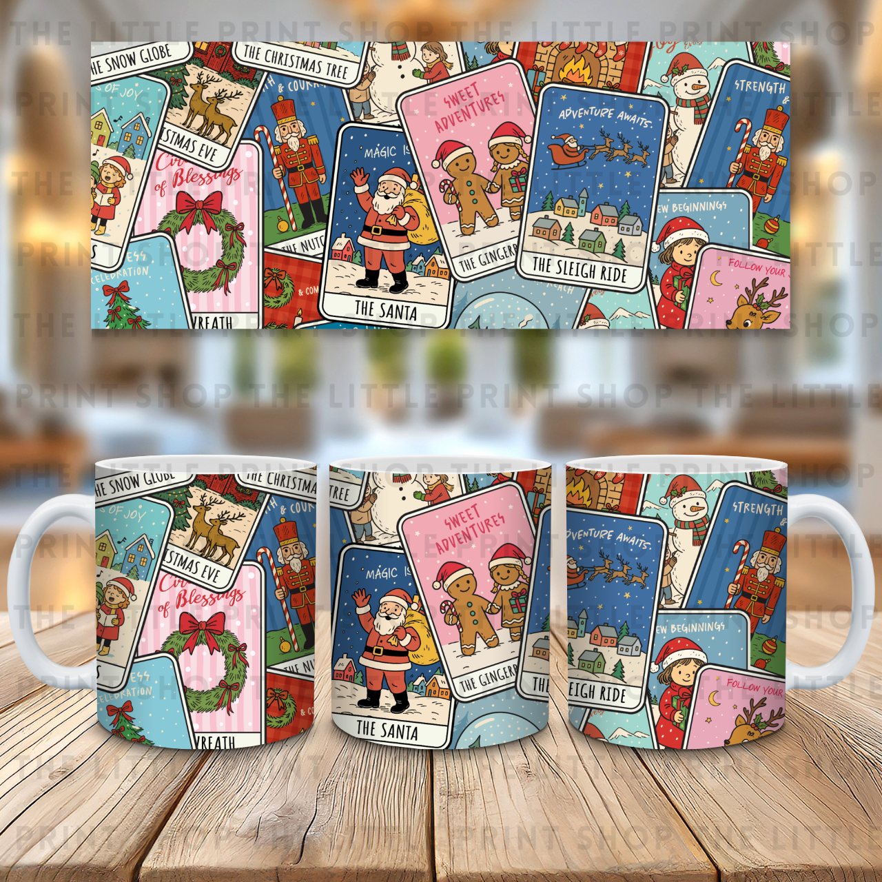 Christmas Tarots - 11oz Sublimation Wrap
