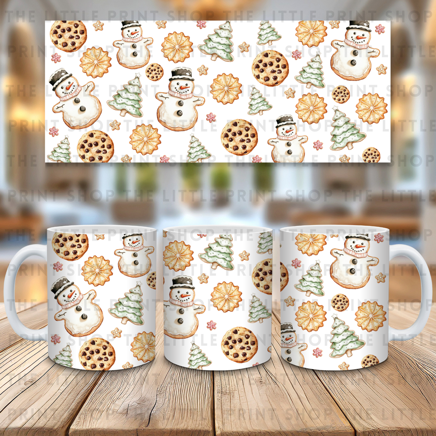 Christmas Biscuits - 11oz Sublimation Wrap