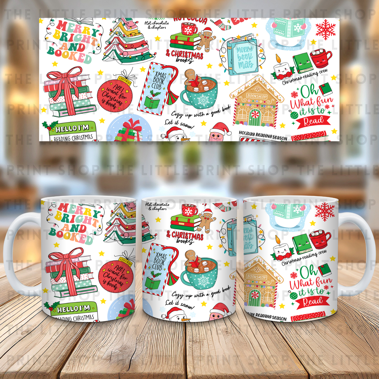 Christmas Pattern - 11oz Sublimation Wrap