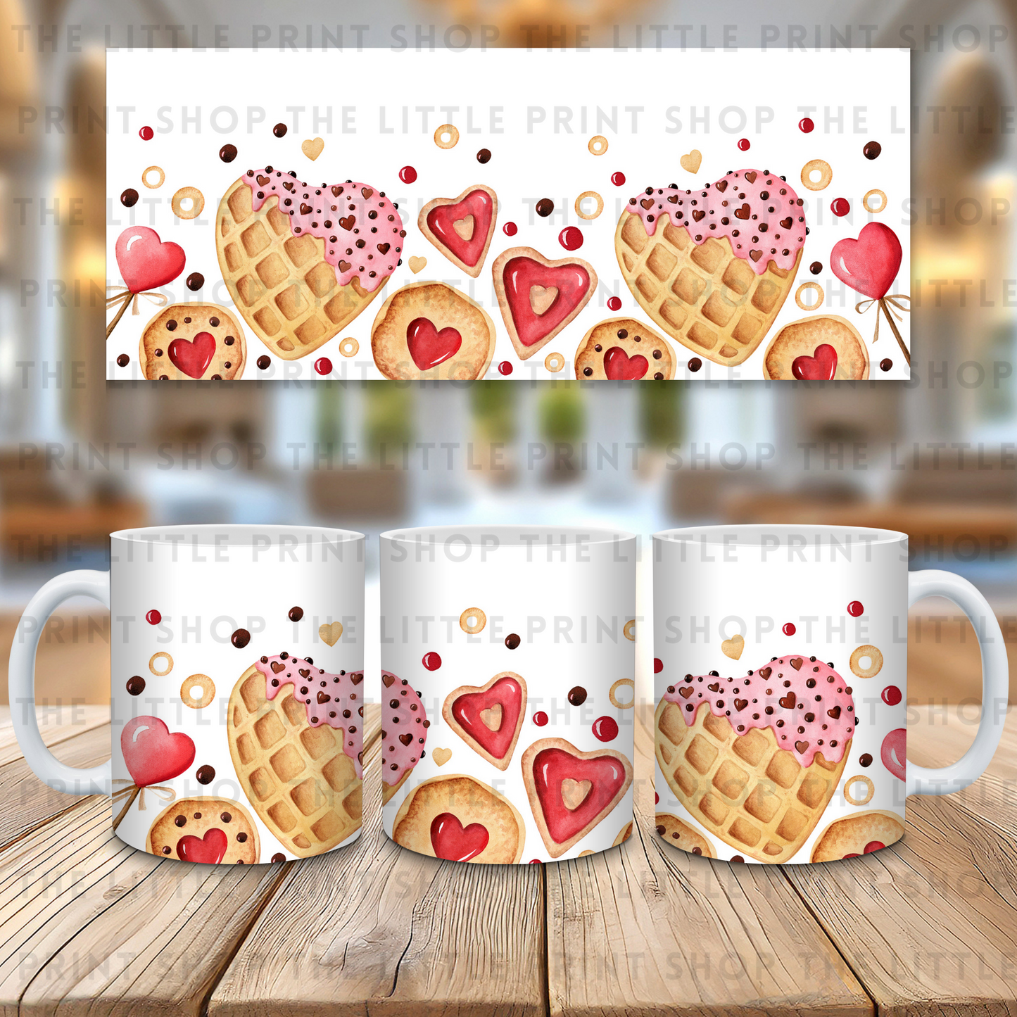 Love Biscuits - 11oz Sublimation Wrap